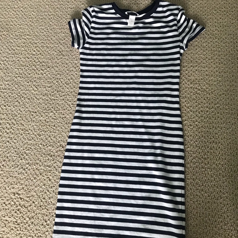 H&M stretchy striped bodycon dress